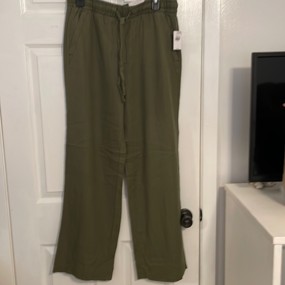NWT Old Navy wide leg linen pant